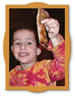 kid with Roadside BBQ rib